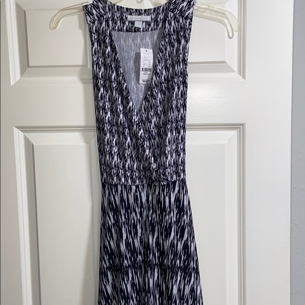Black and White Wrap Dress